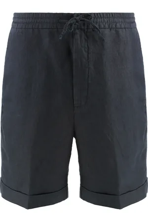 CANALI Casual Shorts, male, , M, Linen Bermuda Shorts with Back Pockets