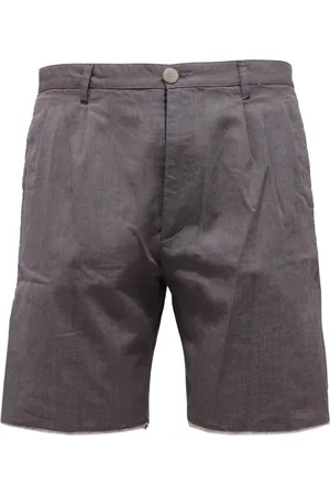 OFFICINA 36 Casual Shorts, male, , S, Grey Cotton Bermuda Shorts