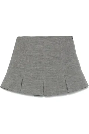 Durazzi Milano Short Skirts, female, , S, Grey Pleated Skirt