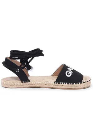 GAËLLE Embroidered flat espadrille sandals
