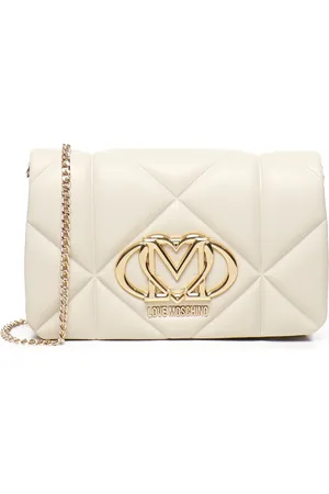 Moschino Chain Shoulder Bag with Gold Logo