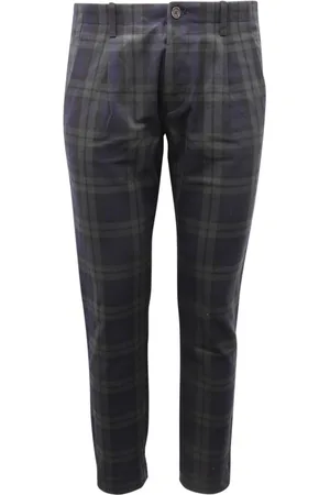 Nine In The Morning Chinos, male, , S, Blackwatch Denim Chino Trousers