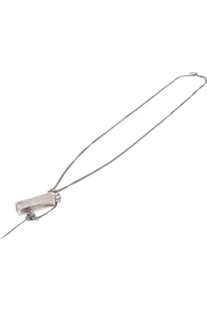 GOTI Silver Chain Necklace with Dual Pendants