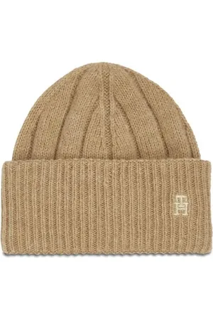 Tommy Hilfiger Beige Timeless Beanie Hat