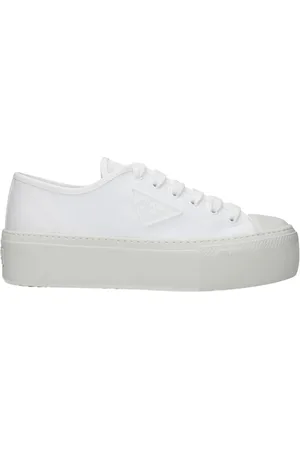 Prada Cotton Trainers with Leather Insole