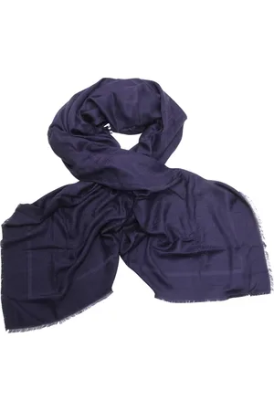 Elisabetta Franchi Jacquard Pashmina Scarf with Fringed Border