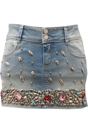 Met Skirts, female, , 12 Y, Denim Jewel Skirt for Kids