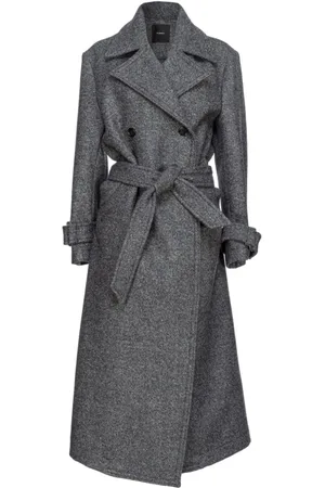 Pinko Grey Winter Coats