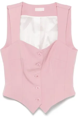 Liu Jo Vests, female, , L, Sleeveless Vest with Front Buttons