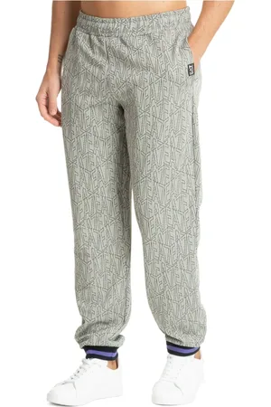 EA7 Logo Print Multicolor Joggers with Drawstring