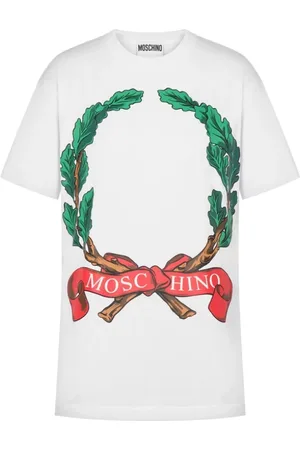 Moschino T-Shirts, male, , M, Laurel Crown Logo T-shirt