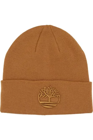 Timberland Beanies, male, , ONE SIZE, Embroidered Beanie Hat in Wheat