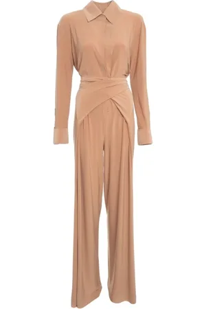 Norma Kamali Overall Jumpsuit Shirt Collar