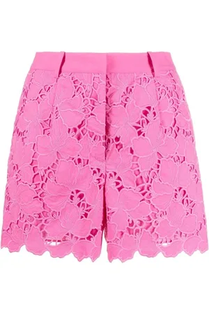 Self-Portrait Short Shorts, female, , 2XS, cotton lace shorts