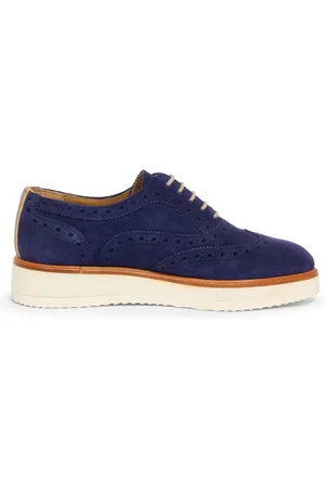 La Martina Laced Shoes, female, , 3 UK, Suede Lace-up Shoes Made in Italy
