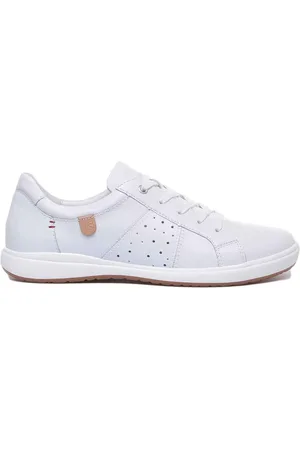 Josef Seibel Leather Sneaker with Perforated Panels