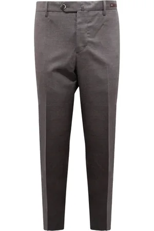 PT01 Chinos, male, , 3XL, Slim Wool Trousers in Grey