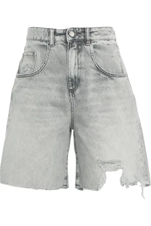 Icon Denim Grey Denim Bermuda Shorts