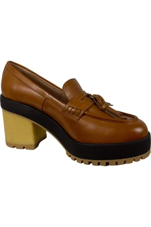 Hogan Green rubber heel loafer shoes
