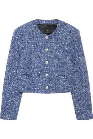 ANINE BING Buttoned Round Neck Outerwear