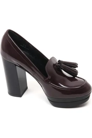 Hogan Pumps, female, , 7 UK, Bordeaux Opty Shoe in Kraft Color