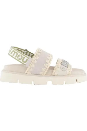 Mou Bio Back Strap Sandal in White