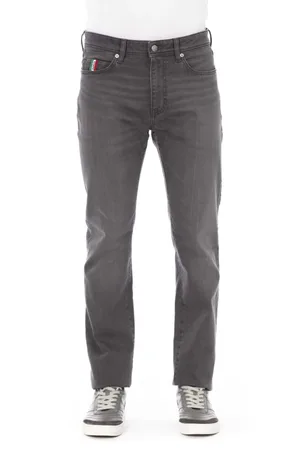 BALDININI Regular Jeans with Logo Button
