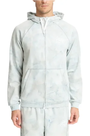 EA7 Zip-throughs, male, , M, Abstract Multicolour Hoodie with Drawstring and Zip