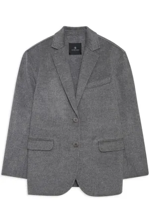 ANINE BING Blazers, female, , XS, Heather Grey Cashmere Blend Blazer