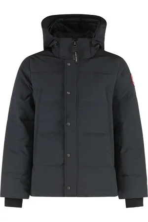 Canada Goose Winter Jackets, male, , M, Hooded Short Parka with Down Padding