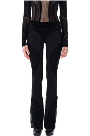 MISBHV Wide Trousers, female, , L/XL, Flock Mesh Sport Leggings