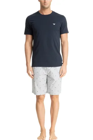 Emporio Armani Pyjamas, male, , M, Striped Multicolour Pyjama with Elastic Waist