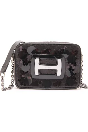 Hogan Cross Body Bags, female, , ONE SIZE, Sequin Camera Bag with Embroidery