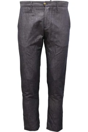 OFFICINA 36 Cotton/Linen Denim Trousers
