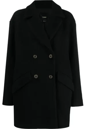 Pinko Double-Breasted Coats, female, , M, Colombe caban
