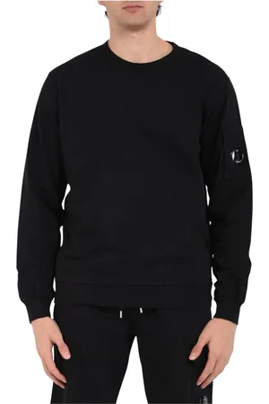 C.P. Company Ribbed Sweatshirts with Logo Pocket