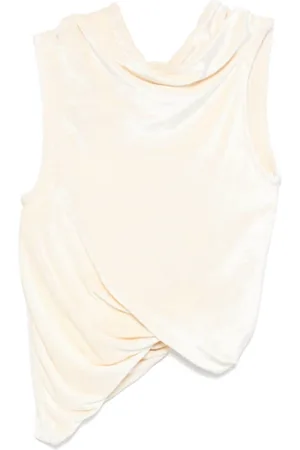 Rick Owens Sleeveless Tops, female, , M, Champagne Sleeveless Top
