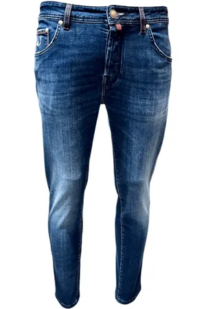 Jacob Cohen Brown Mandala Label Dark Washed Jeans