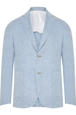 BARBA Blazers, male, , XL, Luxury Linen Wool Silk Jacket