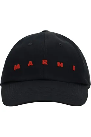 Marni Monogram Cotton Baseball Hat