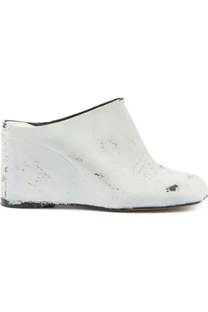 Maison Margiela Wedges, female, , 7 UK, Leather Wedge Sandals