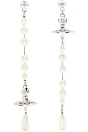 Vivienne Westwood Earrings, female, , ONE SIZE, Platinum Pearl Earrings