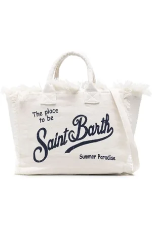 MC2 SAINT BARTH Linen Handbag Bianco