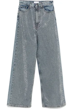 Stella McCartney Wide Jeans, female, , W27, Steel Classic Five Pocket Jeans
