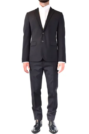 Dsquared2 Single Breasted Suits, male, , L, Stylish Wool Blend Jacket
