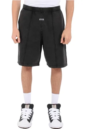 GCDS Short Shorts, male, , M, Felpa Bermuda with Elastic Waist