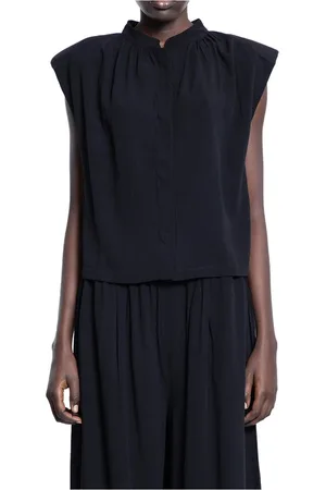 THOM KROM Shirts, female, , S, Jersey Mandarin Collar Vest