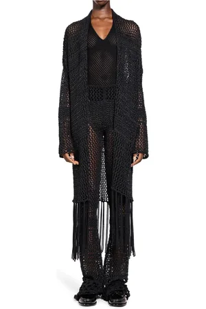 LANEUS Crochet Knit Cardigan