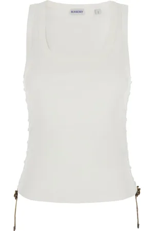 Burberry Sleeveless Tops, female, , M, Sleeveless Top with Ruched Details