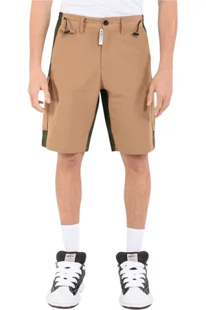 GCDS Nylon Bermuda with Button Closure